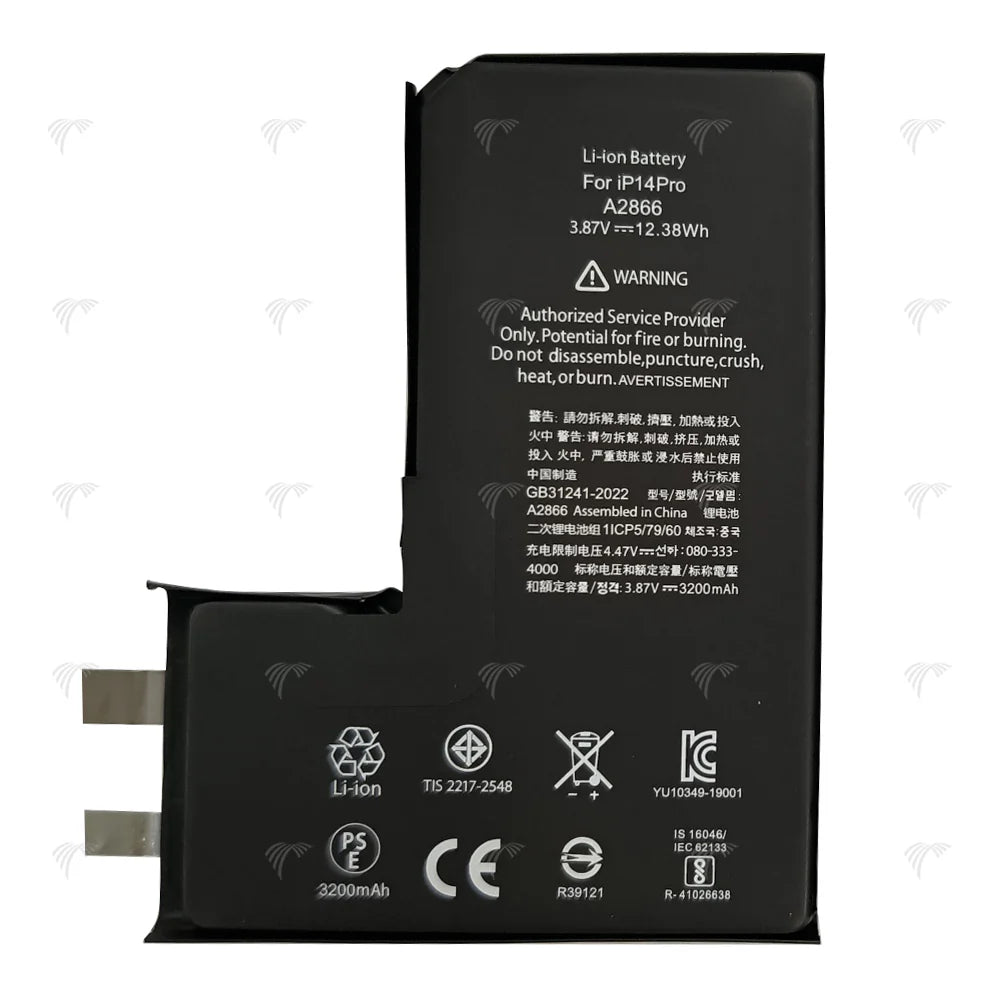 Für iPhone 14 Pro Akku (Punktschweißen erforderlich) 3200 mAh ohne BMS/IC
