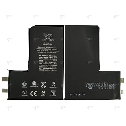 Für iPhone 14 Pro Akku (Punktschweißen erforderlich) 3200 mAh ohne BMS/IC