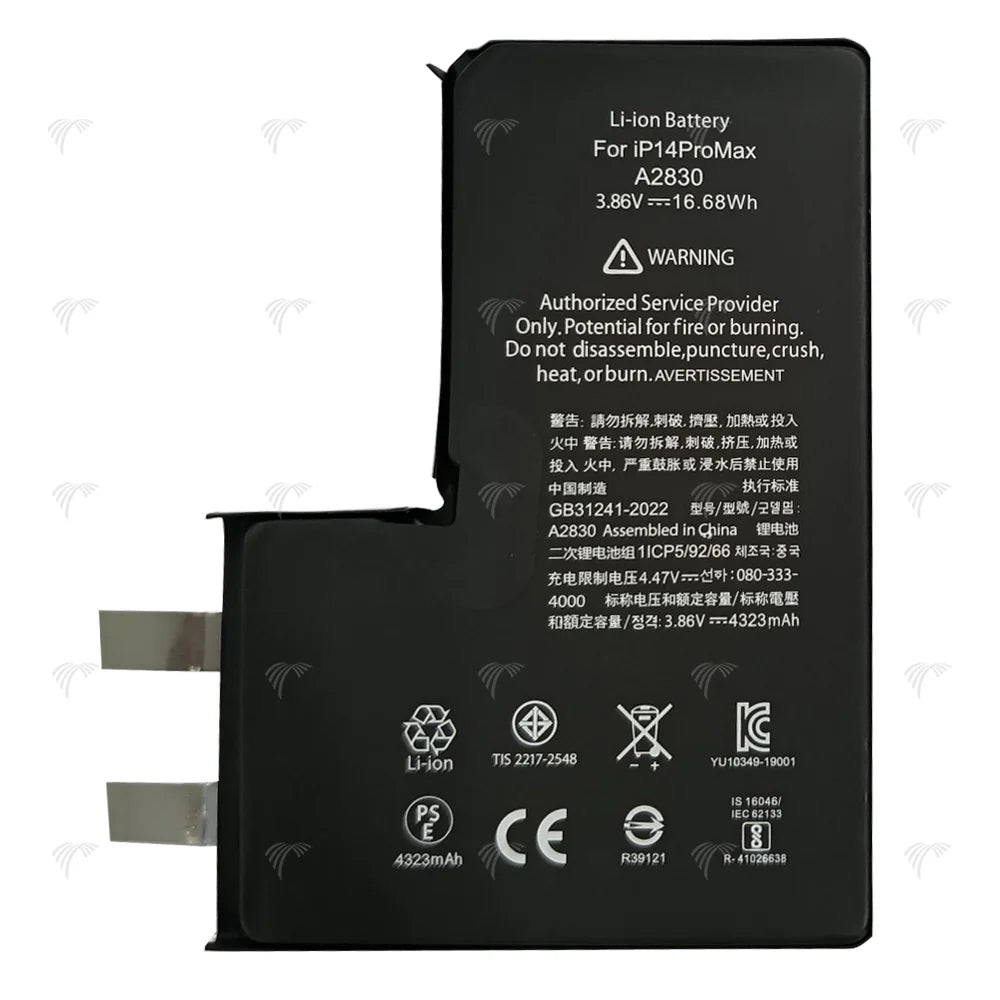 Für iPhone 14 Pro Max Akku (Punktschweißen erforderlich) 4323 mAh ohne BMS/IC