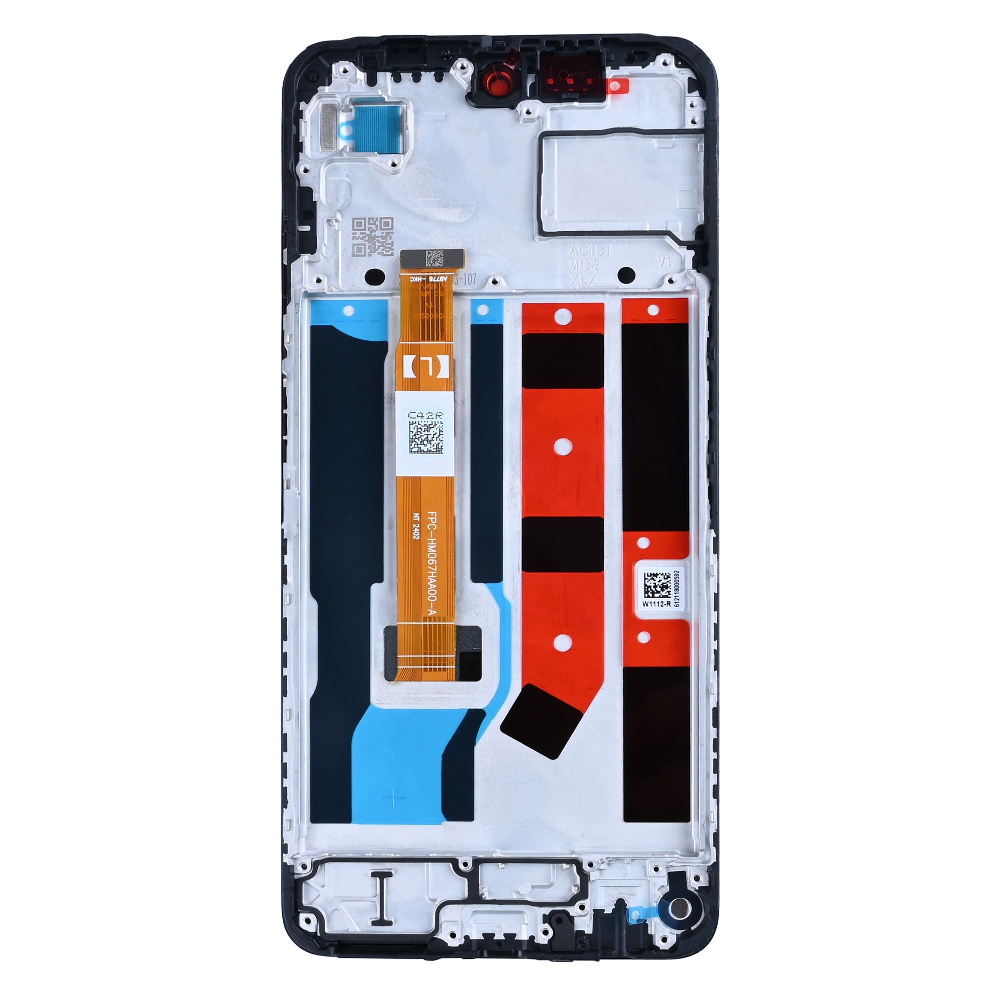 Oppo A80 Display und Digitizer mit Rahmen, Schwarz, OEM