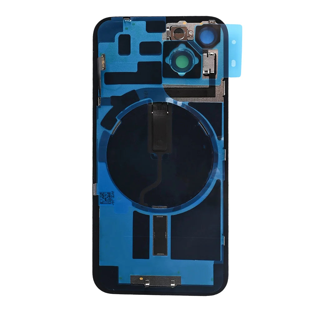 iPhone 14 Rückglas (Mitternacht Schwarz, Violet, Weiss, Braun, Gelb, Rot) mit integrierter NFC-Antenne und vergrössertem Kamerarahmen