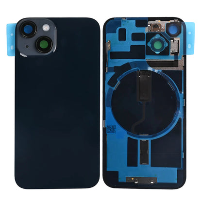 iPhone 14 Rückglas (Mitternacht Schwarz, Violet, Weiss, Braun, Gelb, Rot) mit integrierter NFC-Antenne und vergrössertem Kamerarahmen