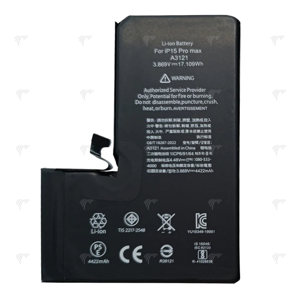 iPhone 15 Pro Max – 4440 mAh/Lithium-Ionen/Diagnostics