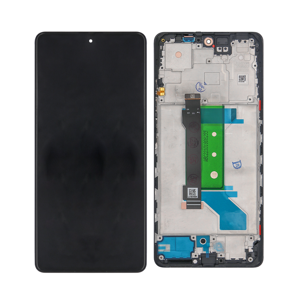 Xiaomi Redmi Note 12 Pro Plus 5G Display und Digitizer mit Rahmen, Obsidianschwarz (OEM)