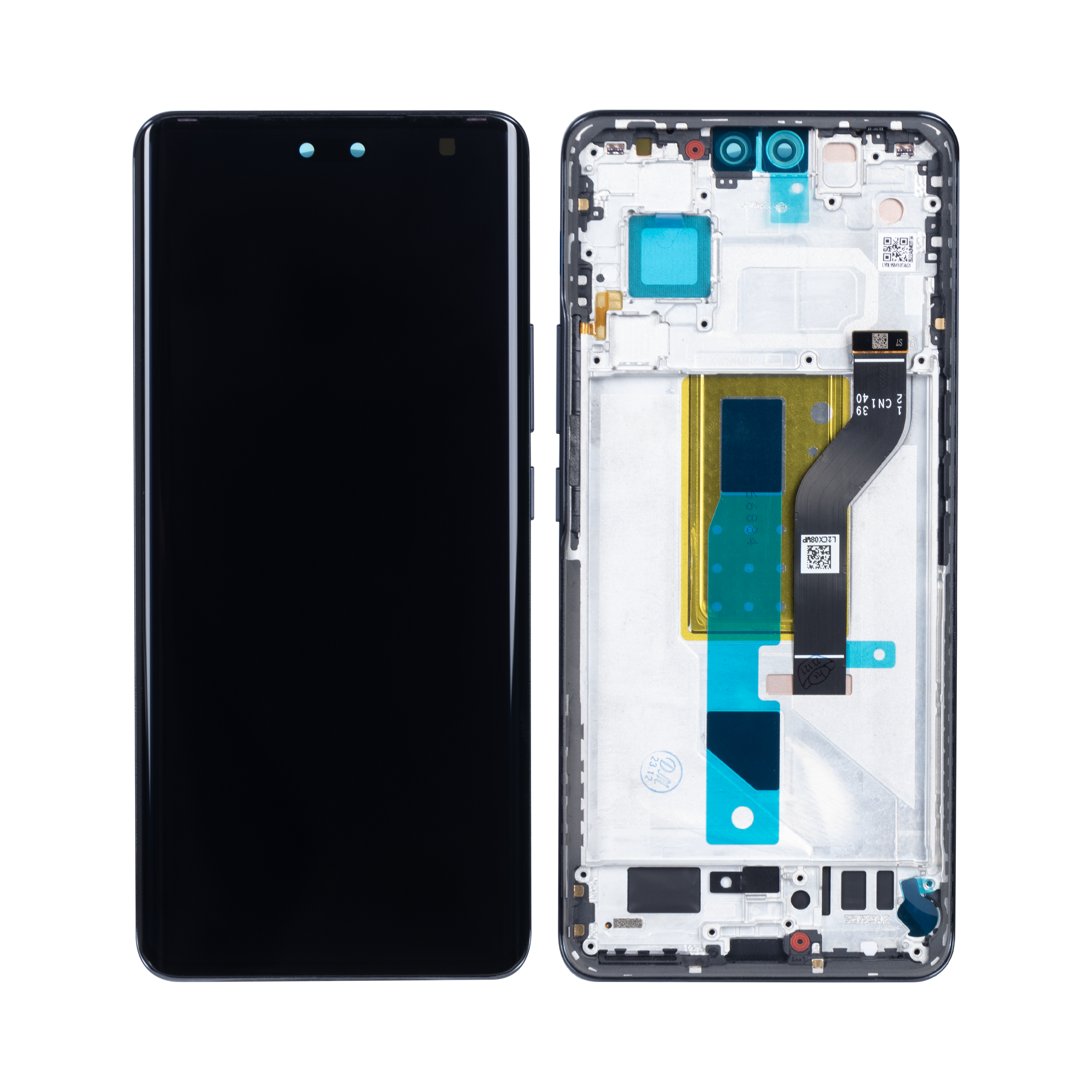Xiaomi 13 Lite Display und Digitizer mit Rahmen, Schwarz, OEM