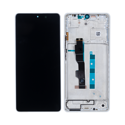 Xiaomi Redmi Note 13 5G Display und Digitizer mit Rahmen, Weiß (OEM)