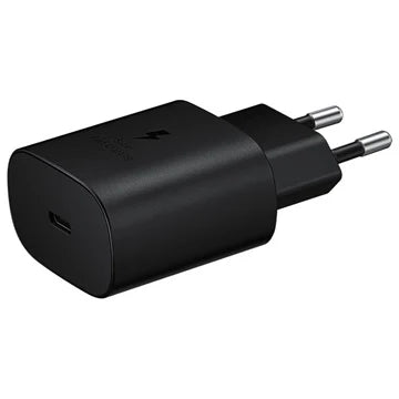 Samsung  25W USB-C Schnellladeadapter – Schwarz (Original, Bulk)