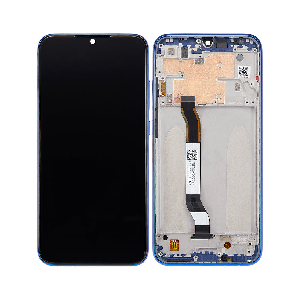 Xiaomi Redmi Note 8, Note 8 (2021) Display und Digitizer mit Rahmen, Neptunblau (OEM)