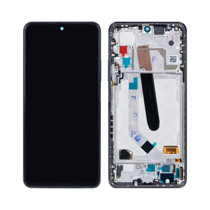 Xiaomi Mi 11x, Mi 11x Pro, Mi 11i Display und Digitizer mit Rahmen, Kosmisches Schwarz (OEM)