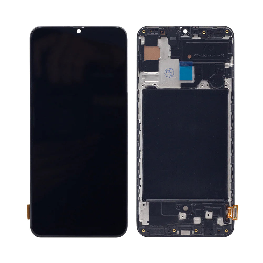 Samsung Galaxy A70 Soft-OLED Display (mit Rahmen)