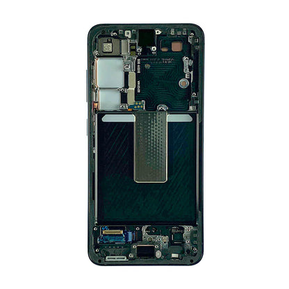 Samsung Galaxy S23 Display und Digitizer mit Rahmen Phantom Black Service Pack