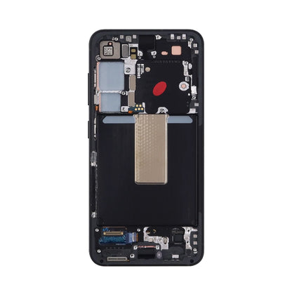 Samsung Galaxy S23 Display und Digitizer mit Rahmen Graphite Service Pack