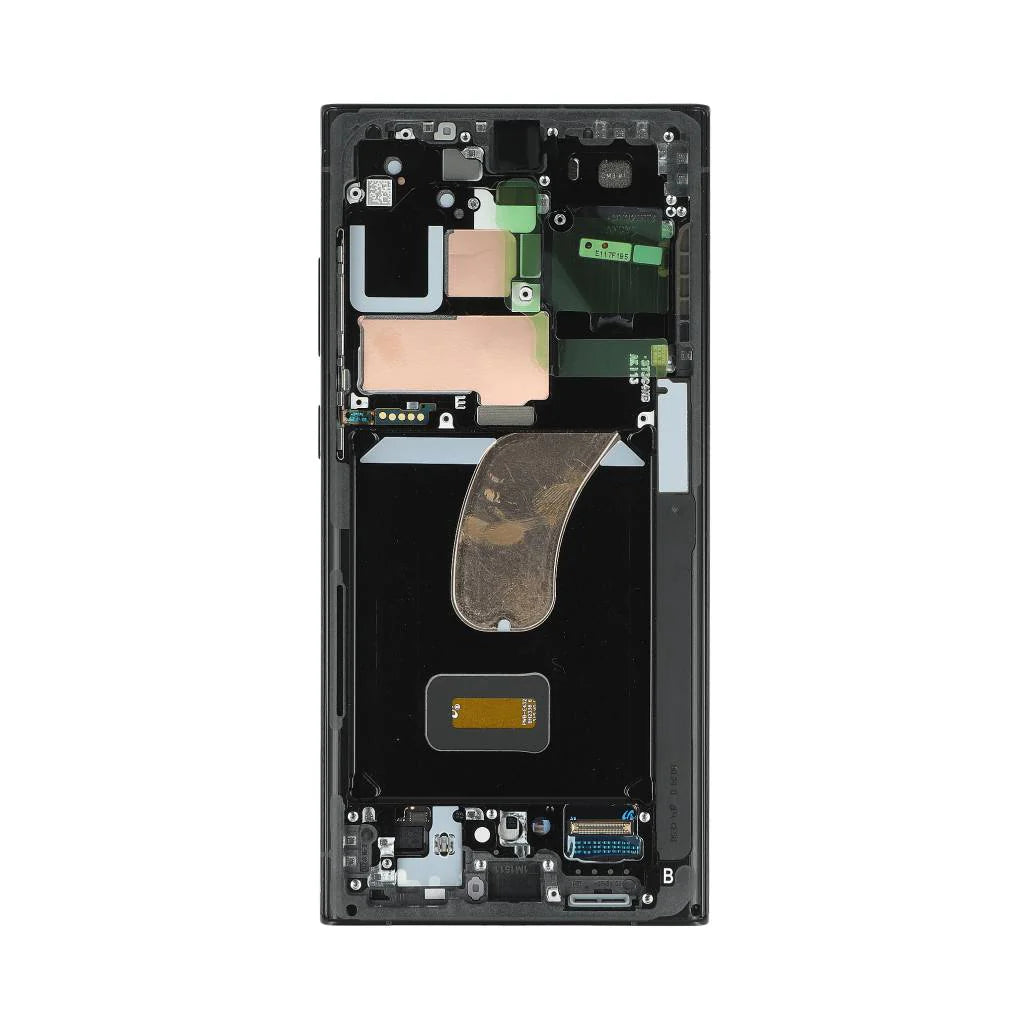Samsung Galaxy S23 Ultra Display und Digitizer mit Rahmen Graphit,  Service Pack - Phonebazaar