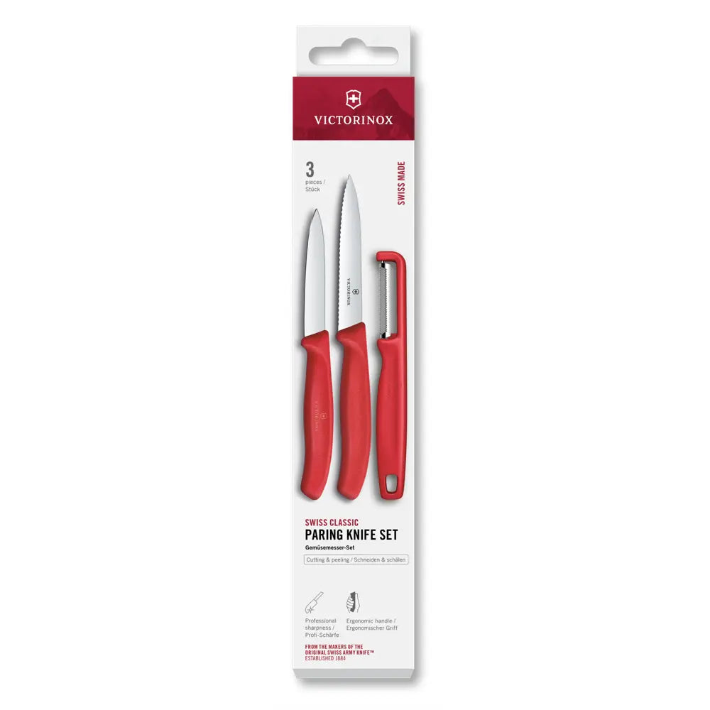 Swiss Classic Gemüsemesser-Set mit Schäler, 3-teilig - Phonebazaar