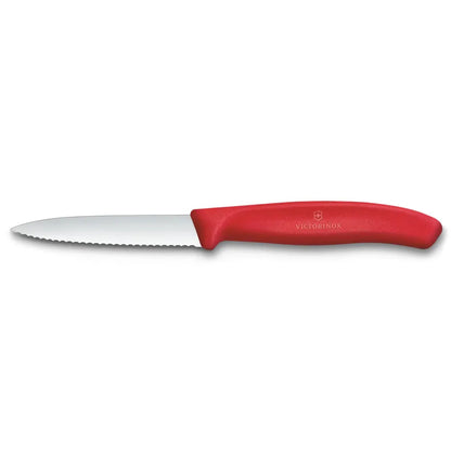 Victorinox Küchenmesser Wellen 8 cm – Griff (Schwarz, Rot, Orange, Lila, Grün, Blau, Gelb) - Phonebazaar