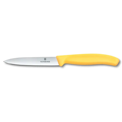 Victorinox Küchenmesser 10 cm – Polypropylen Griff   (Schwarz, Grün, Gelb, Lila, Blau,Rot, Orange)