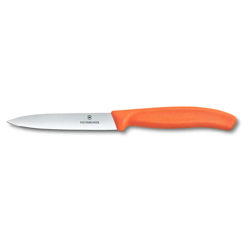 Victorinox Küchenmesser 10 cm – Polypropylen Griff   (Schwarz, Grün, Gelb, Lila, Blau,Rot, Orange)