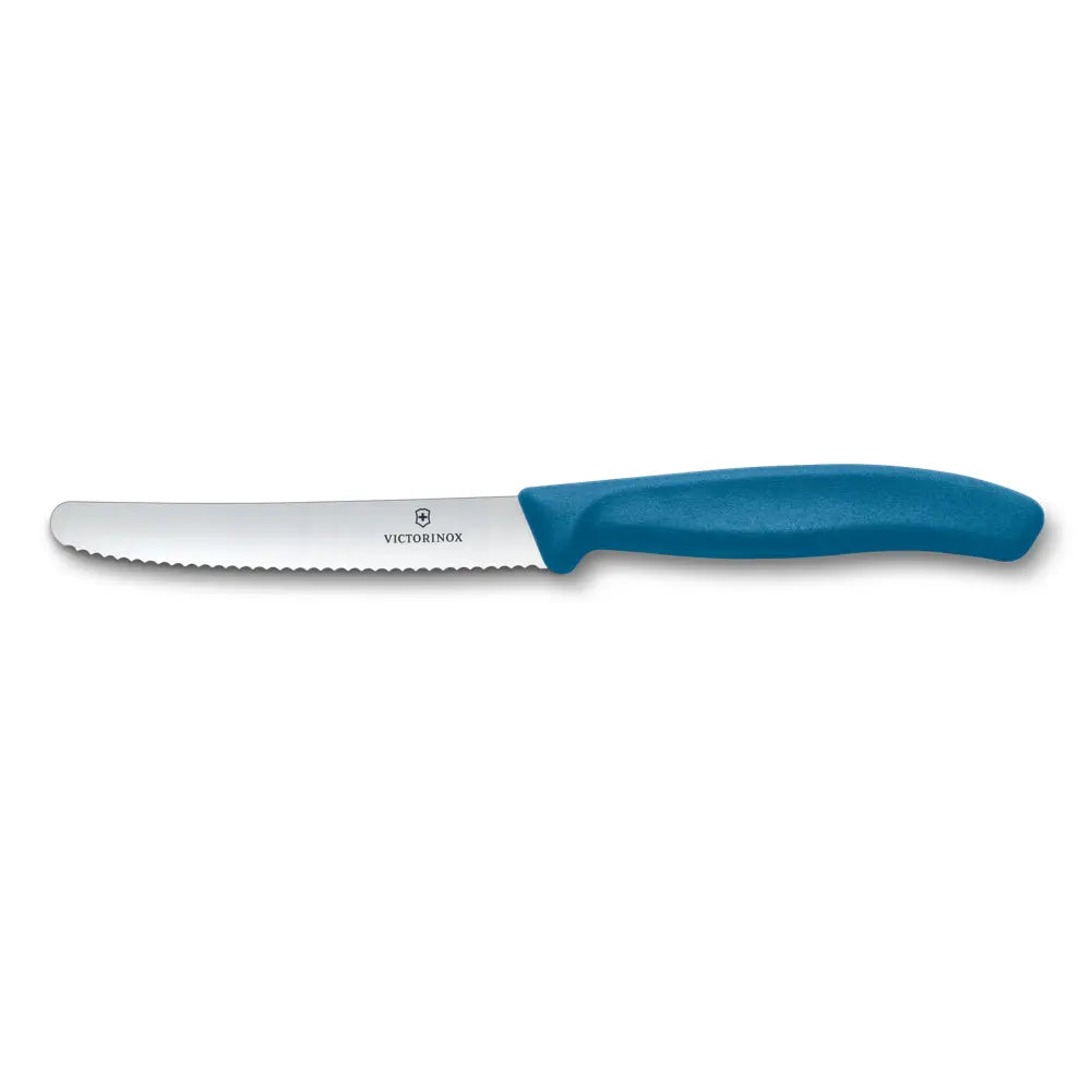Victorinox Tafelmesser Wellen 11 cm – Griff (Schwarz, Rot, Orange, Lila, Grün, Blau, Gelb)