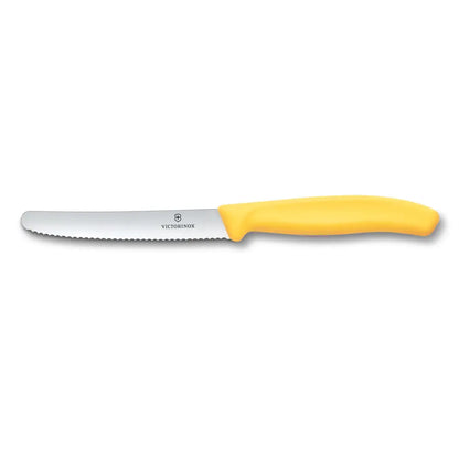 Victorinox Tafelmesser Wellen 11 cm – Griff (Schwarz, Rot, Orange, Lila, Grün, Blau, Gelb)