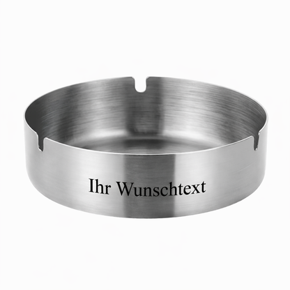 Personalisierter Edelstahl Aschenbecher mit Gravur – Minimal & Premium