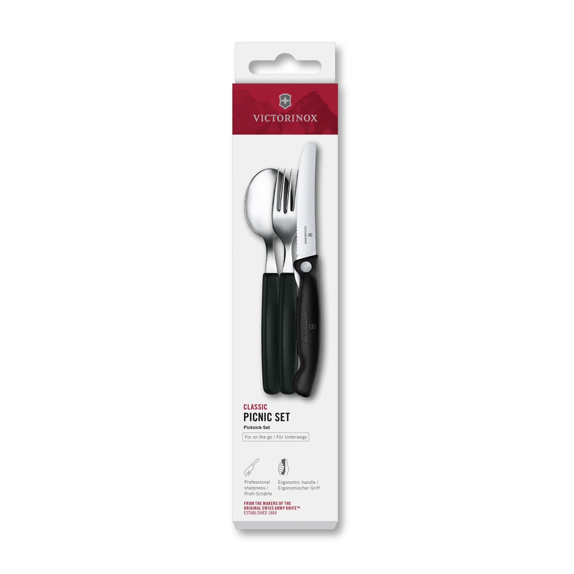 Victorinox Classic Picknick-Set, 3-teilig, 11 cm