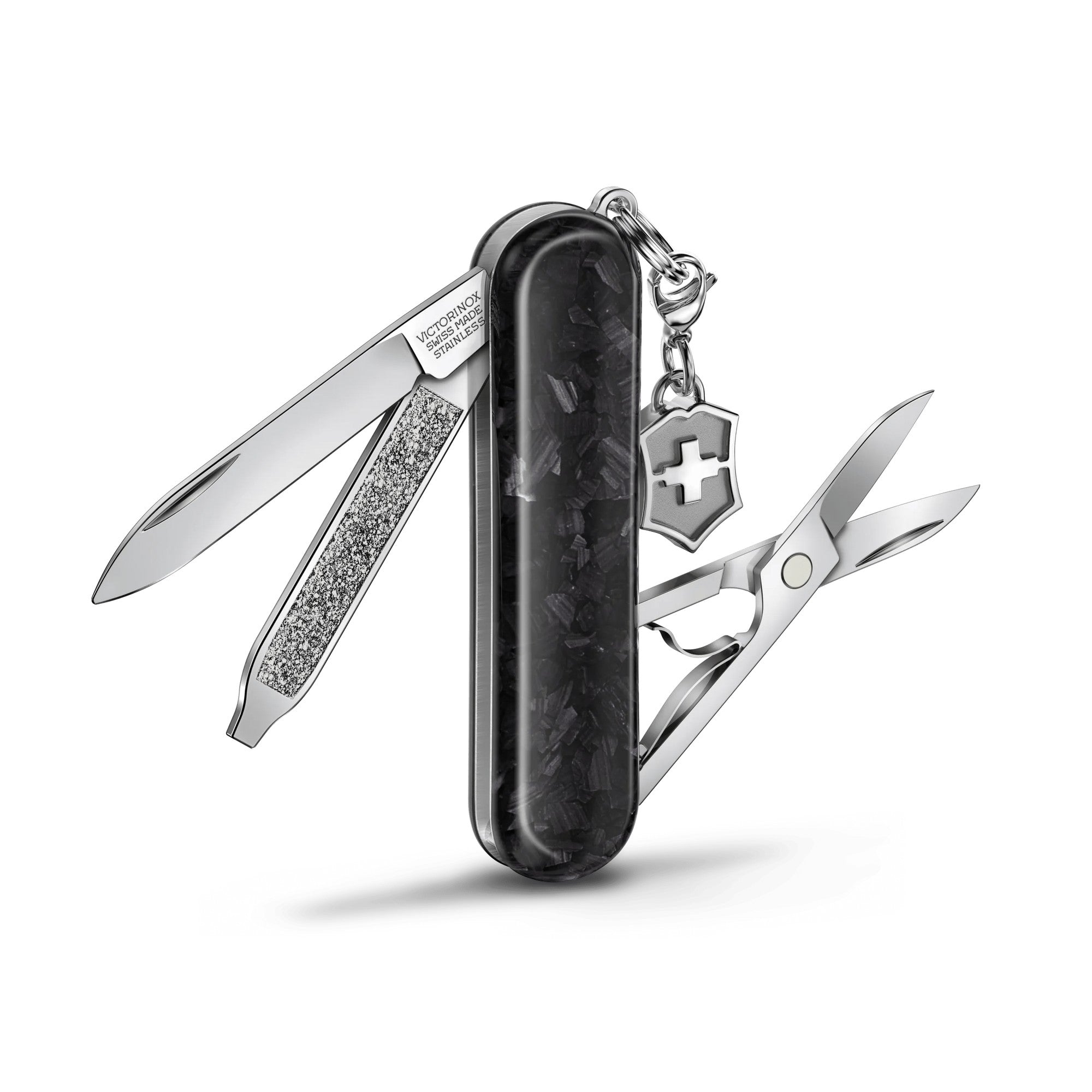 Victorinox Classic SD Brilliant Carbon mit Gravur