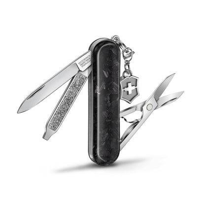 Victorinox Classic SD Brilliant Carbon mit Gravur