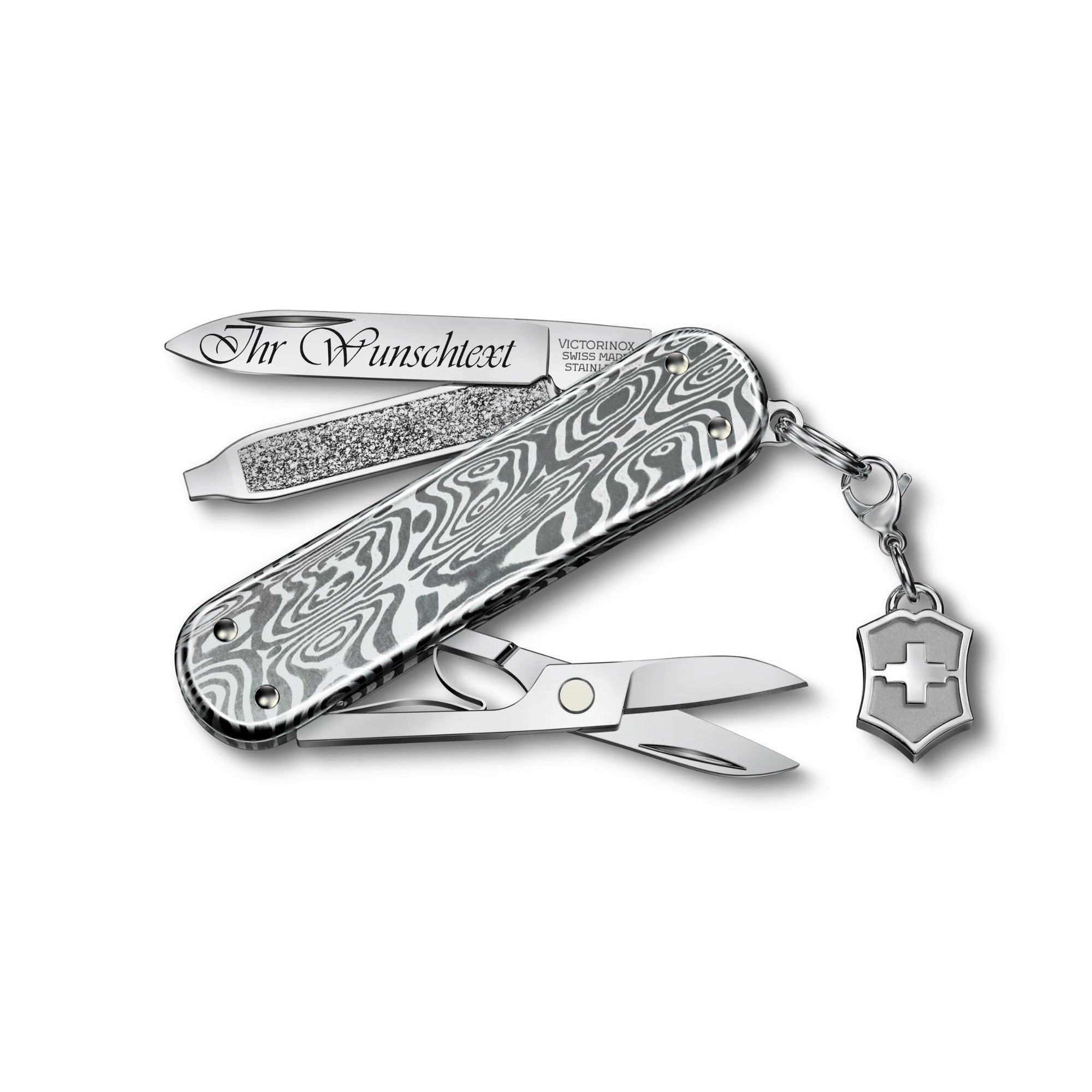 Victorinox Classic SD Brilliant Damast mit Gravur