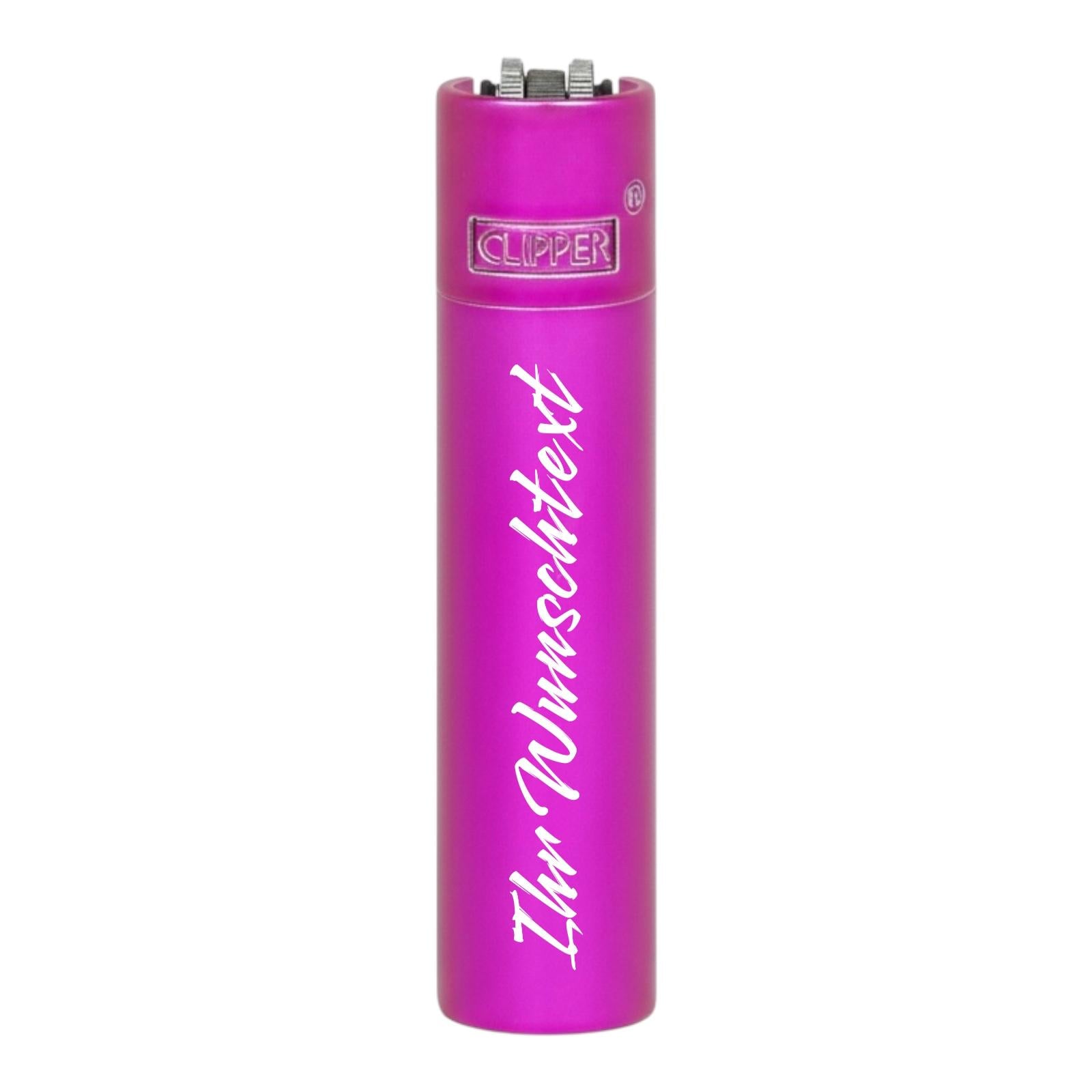 Clipper Metal Large SPARKLING FUCHSIA (Auf Wunsch mit Gravur)