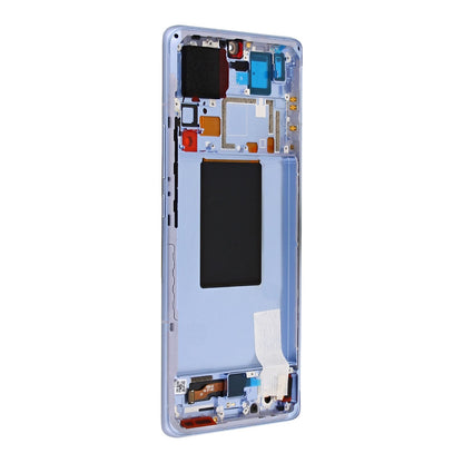 Xiaomi 12 Pro Display und Digitizer mit Rahmen, blaues Servicepaket