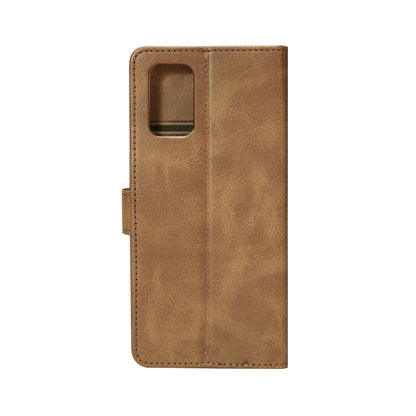 Rixus Book Case Wallet Case für Samsung Galaxy A71 Light Braun
