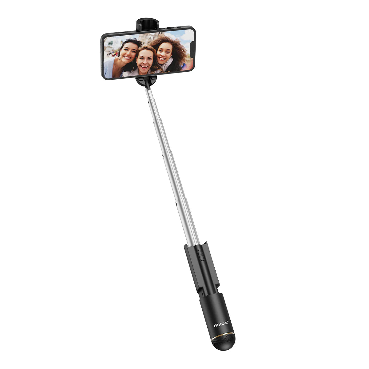 Rixus | Mini Bluetooth Selfie Stick – Kompakt & Integriertes Design