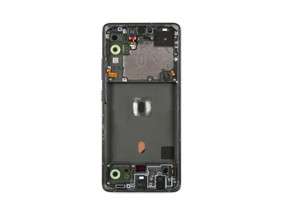 Samsung Galaxy A51 5G Display und Digitizer mit Rahmen Prism Cube Schwarz Service Pack