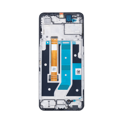 Oppo A58 5G Display und Digitizer mit Rahmen, Schwarz, OEM
