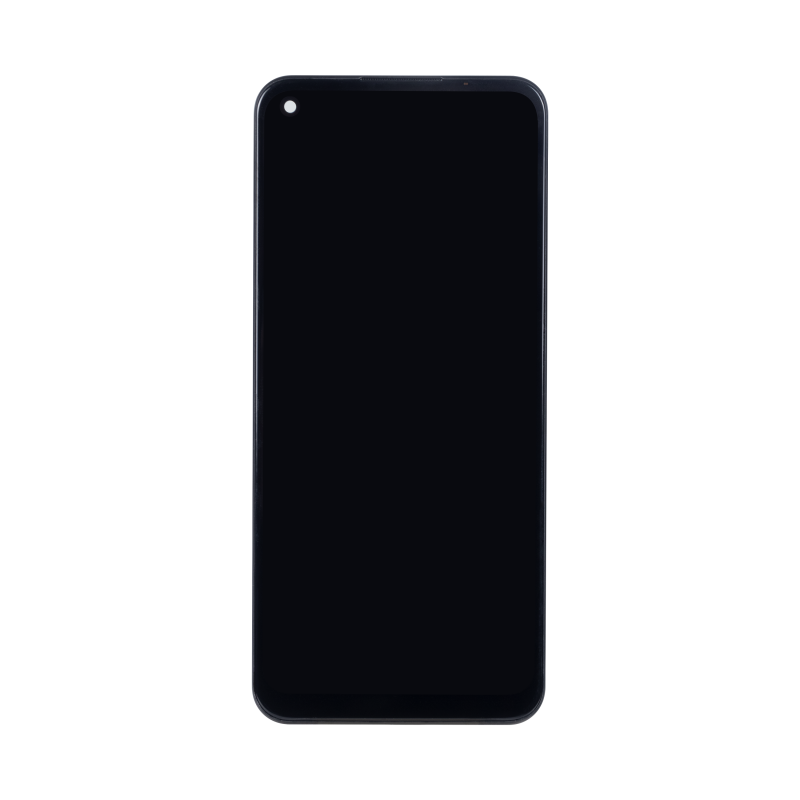 Oppo A53 4G, A53S 4G Display und Digitizer mit Rahmen, Schwarz, OEM