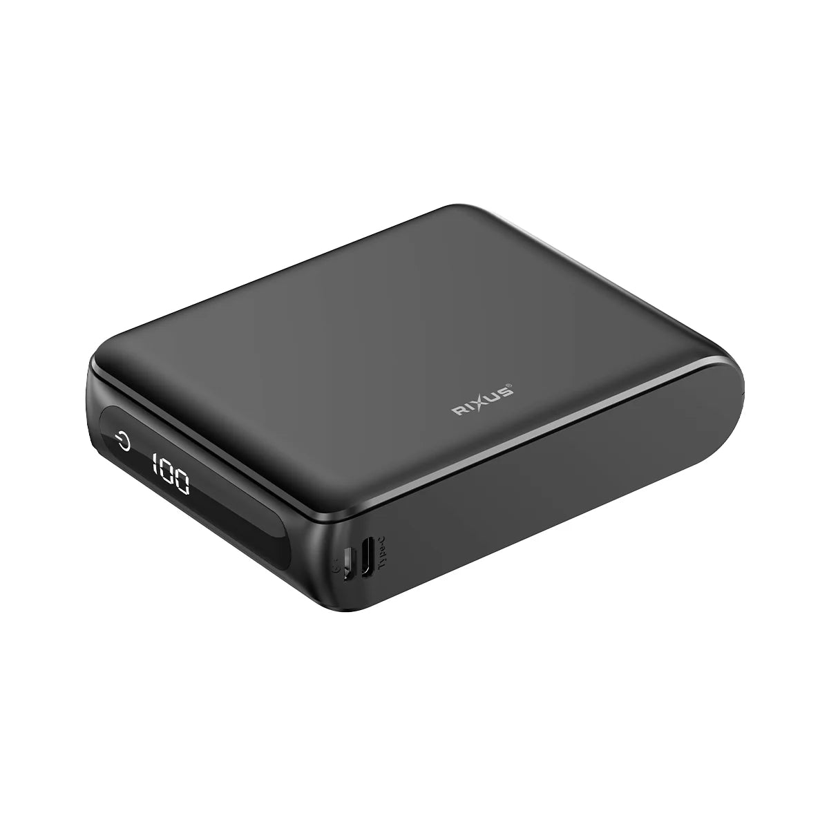 Rixus  Kompakte Powerbank 20000mAh mit Digitalanzeige