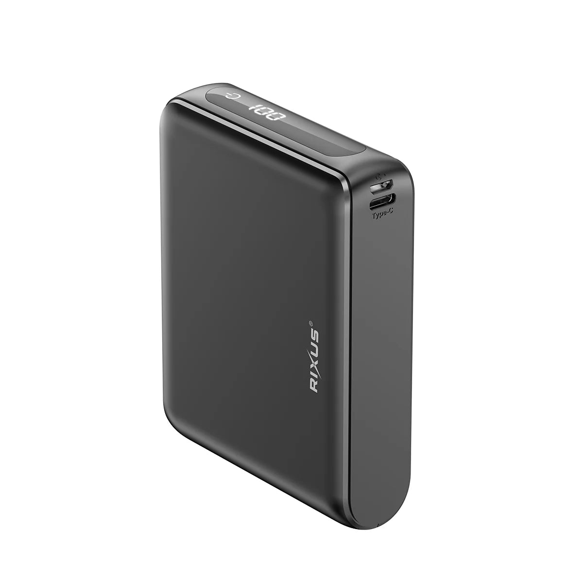 Rixus  Kompakte Powerbank 20000mAh mit Digitalanzeige