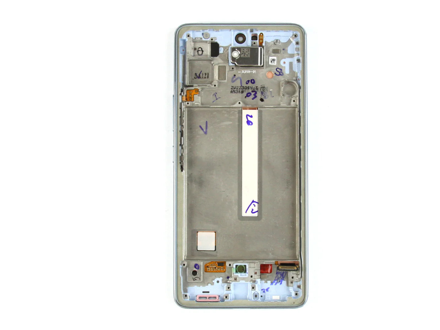 Samsung Galaxy A53 5G Display und Digitizer mit Rahmen Blau Soft-OLED - Phonebazaar