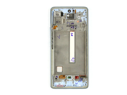 Samsung Galaxy A53 5G Display und Digitizer mit Rahmen Blau Soft-OLED - Phonebazaar