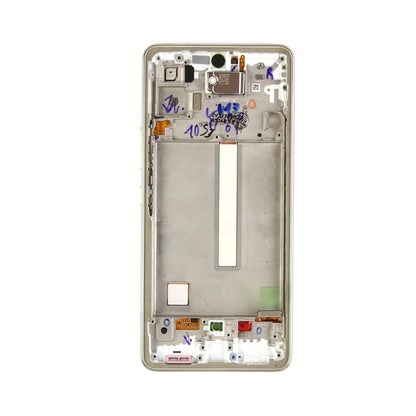 Samsung Galaxy A53 5G Display und Digitizer mit Rahmen, weiß, Service Pack - Phonebazaar