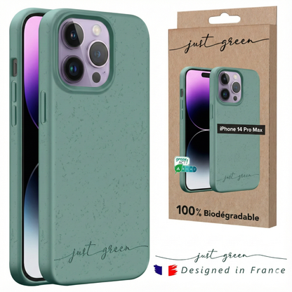Apple iPhone 14 Pro Max 100% biologisch Handyhülle von Just Green – Khakigrün
