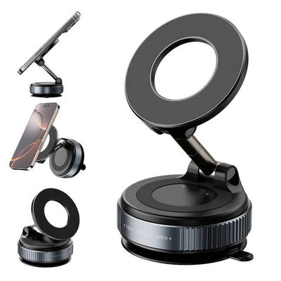 Faltbare Magnetische Handyhalterung – Saugnapf, Zinklegierung, 360° Verstellbar - Phonebazaar