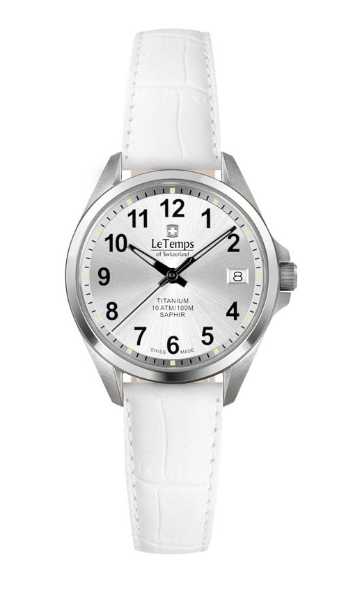 LeTemps TITANIUM LADY SAPHIR QUARZ WATCH 100M