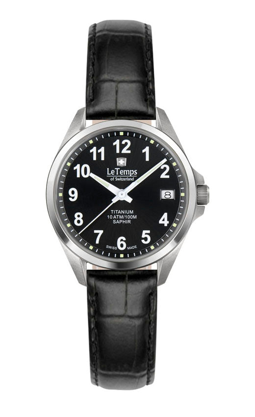 LeTemps TITANIUM LADY SAPHIR QUARZ WATCH 100M