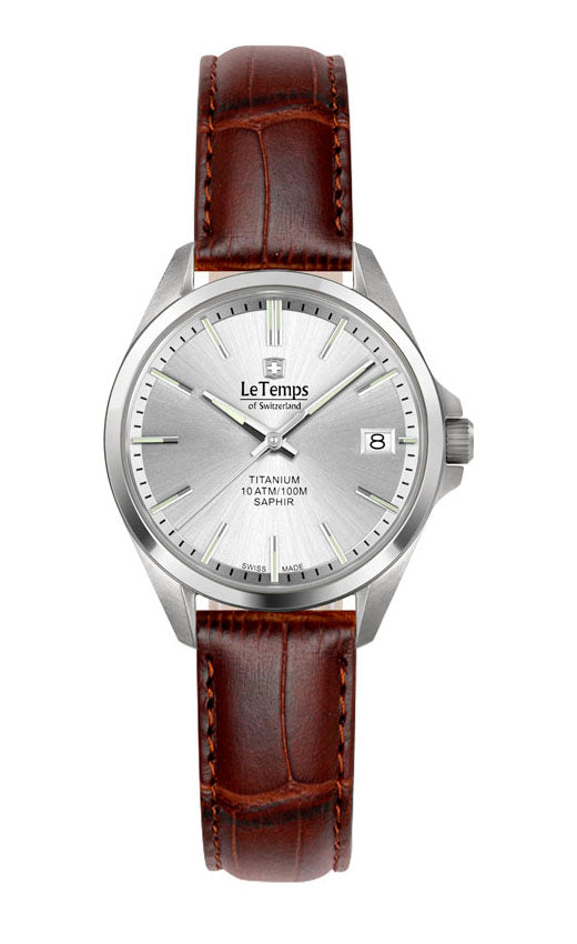LeTemps TITANIUM LADY SAPHIR QUARZ WATCH 100M