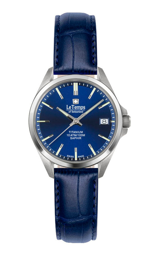LeTemps TITANIUM LADY SAPHIR QUARZ WATCH 100M