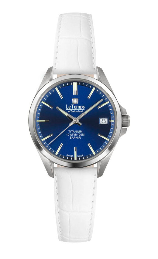 LeTemps TITANIUM LADY SAPHIR QUARZ WATCH 100M
