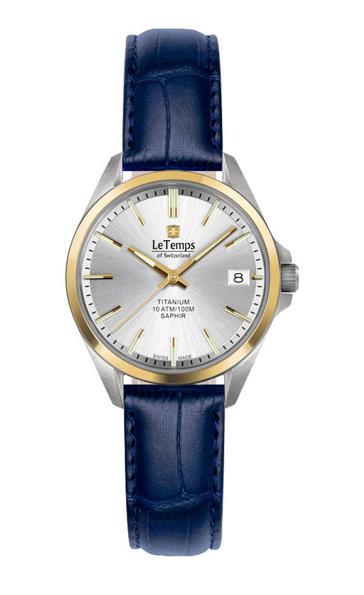 LeTemps TITANIUM LADY SAPHIR QUARZ WATCH 100M