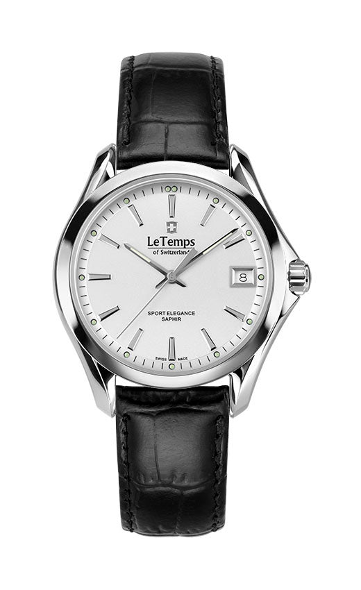 LeTemps SPORT ELEGANCE LADY 33 SAPHIR QUARZ WATCH 100M