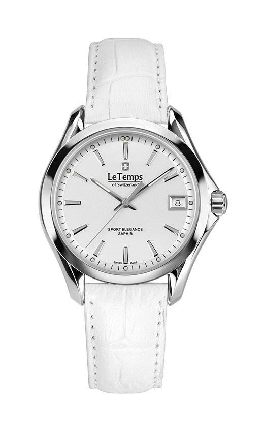 LeTemps SPORT ELEGANCE LADY 33 SAPHIR QUARZ WATCH 100M